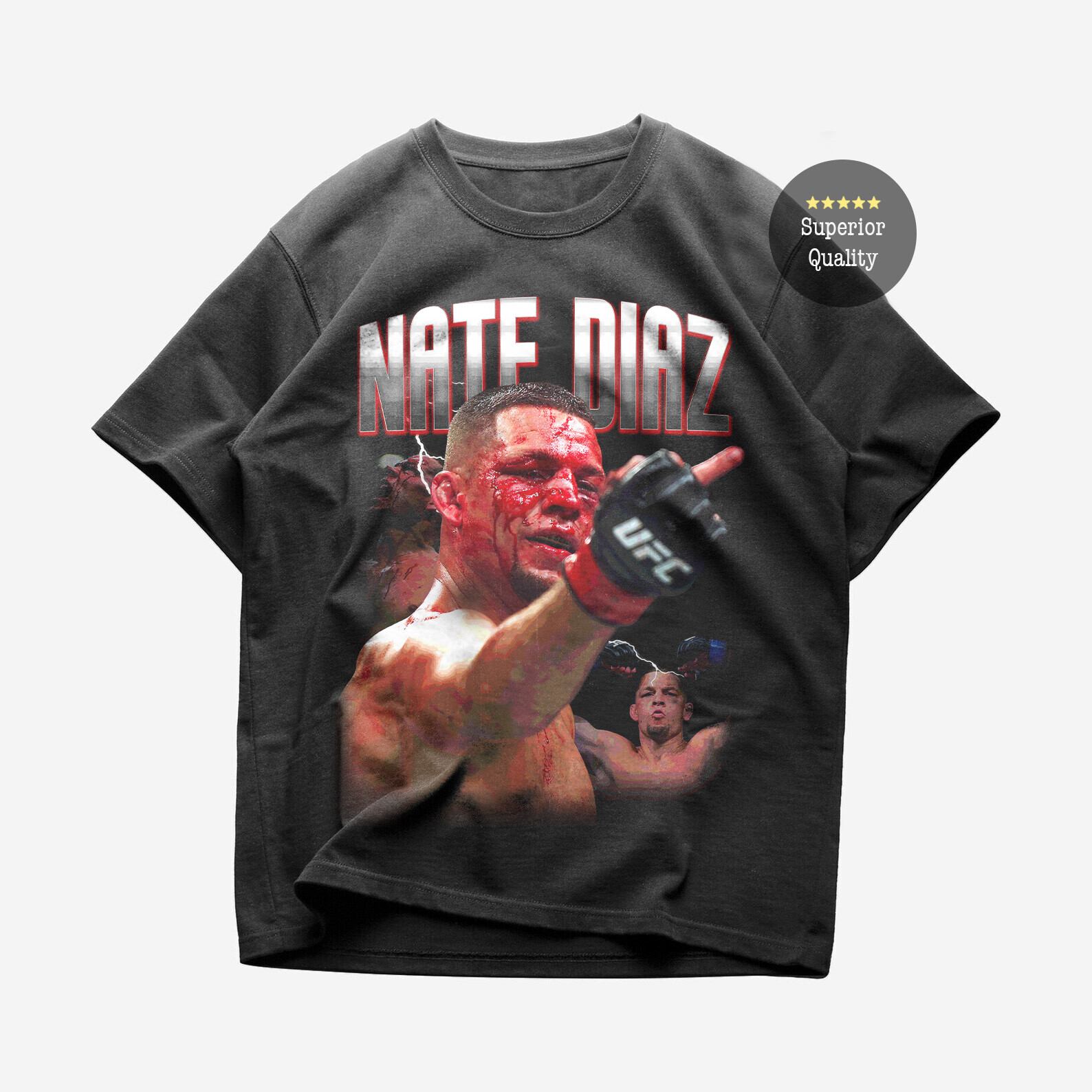 Nate Diaz T-Shirt - MMA Fighter Collectible - Nate Diaz