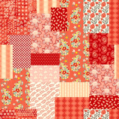 Cadence Patchwork Persimmon by Crystal Manning for Moda 1/2 Yard