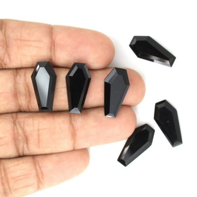 Black Onyx Coffin Step Cut 7x12mm- 18x25mm Natural Calibrated Gemstone