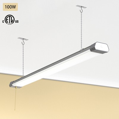 100W LED Shop Light For Garage Basement Warehouse Airport Light Fixture Linkable