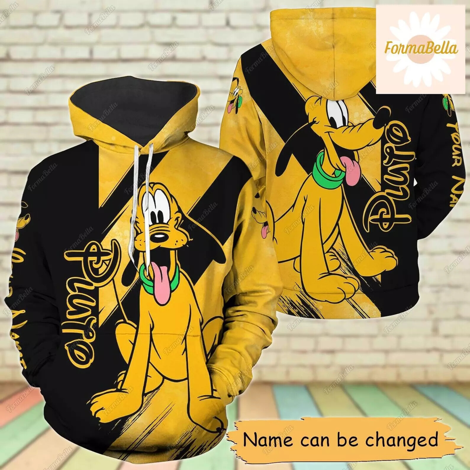 Personalized Disney Pluto Dog 3D HOODIE Mother Day Gift All Over Print Us Size