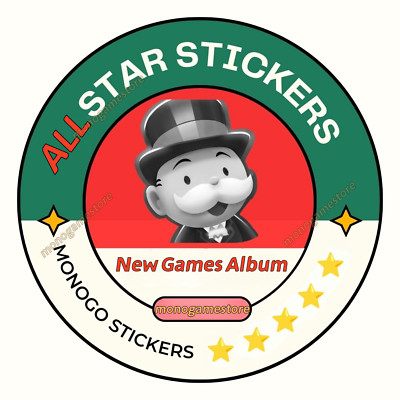 Monopoly Go 1/2/3/4/5 Star Stickers Cards -  New Games Album | Fast & Cheaper 
