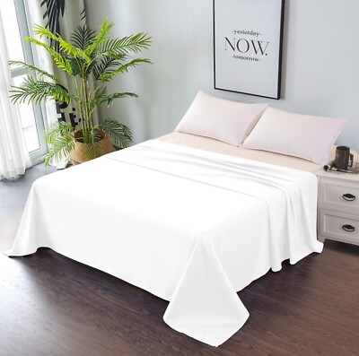 Superb Bed FlatSheet - Breathable, Extra Soft & Wrinkle Free *Top Sheet Only*