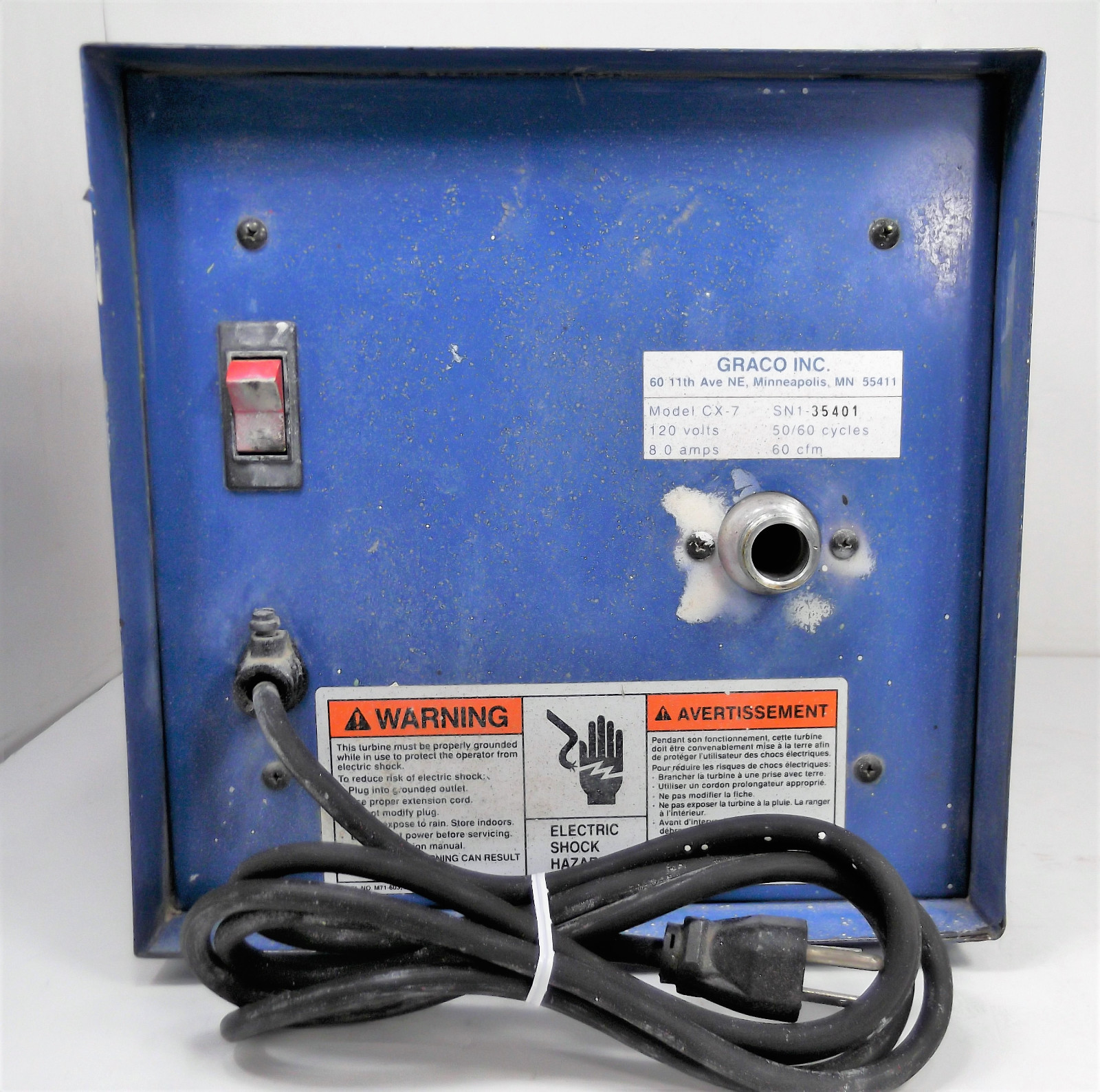 Graco Croix CX-7  HVLP Professional Spray Painting Turbine 120V