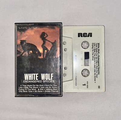 White Wolf - Endangered Species Cassette AFK1 9555 Metal 1986