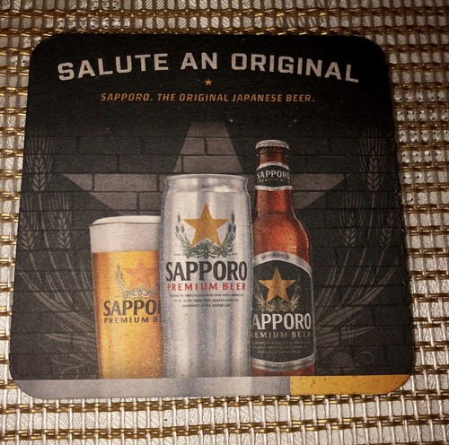 SAPPORO PREMIUM BEER COASTER JAPAN NEW COLLECTIBLE