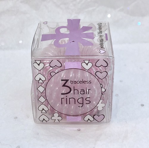 Invisibobble The Traceless Hair Ring Set of 3 Princess Of Hearts NIB