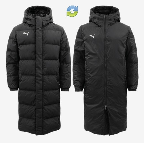 Pre-owned Puma Men Ts Ultra Reversible Jacket Run Black Casual Top Padded Jackets 94128801