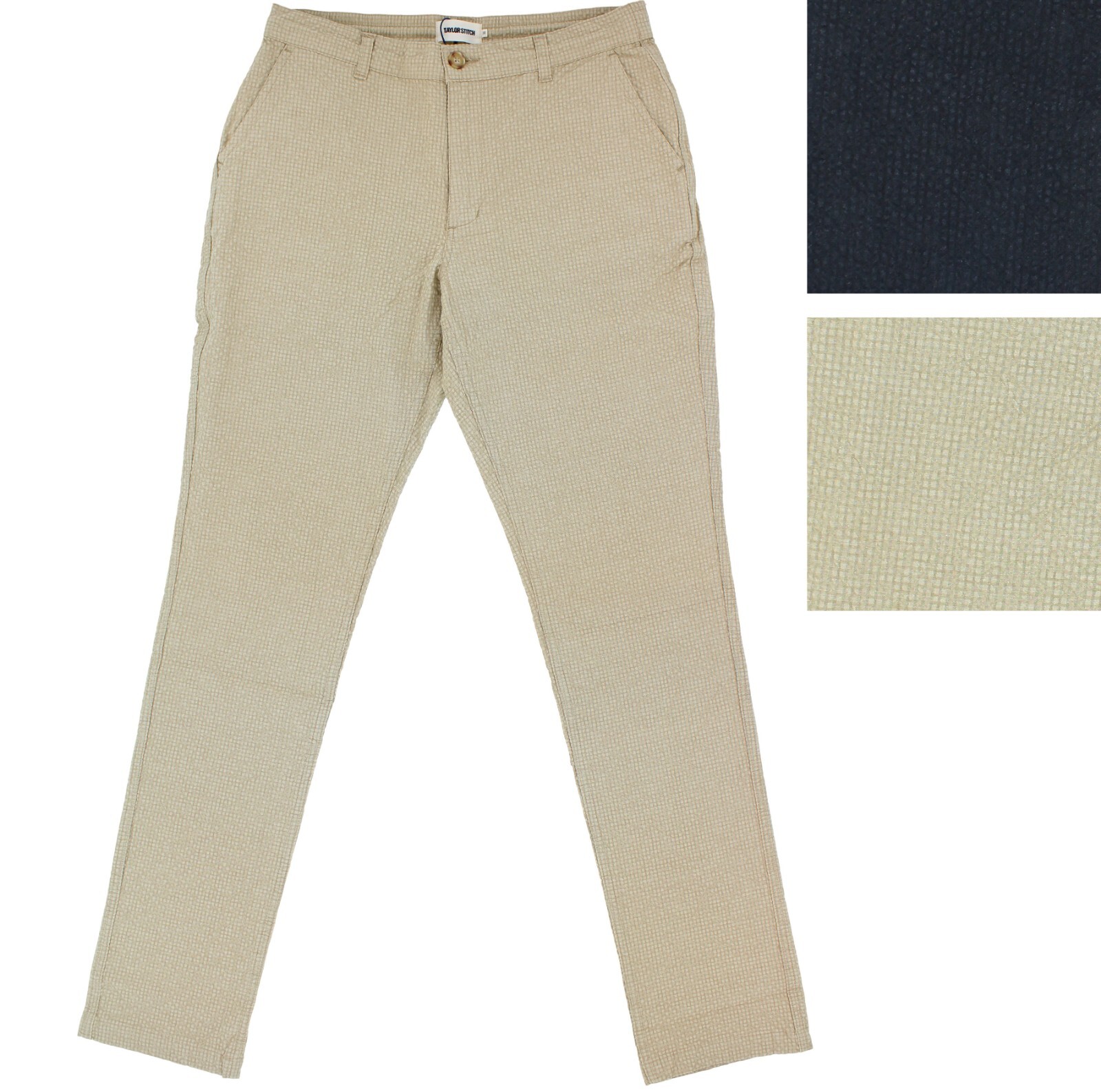 パンツ NICENESS SINGH NATURAL Taylor Stitch Men's Easy Pant Seersucker Breathable Organic