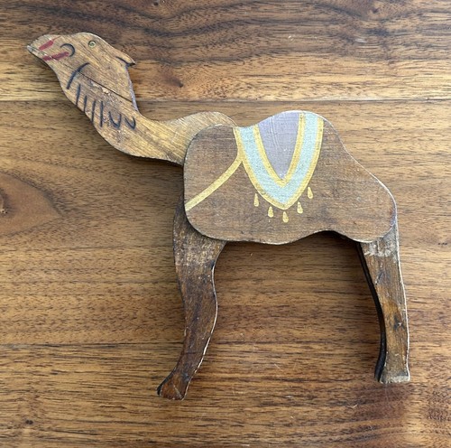 Vintage 1920's Wooden Circus Animals Pull-Apart Circus