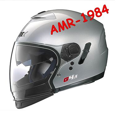 CASCO GREX G4.1 PRO KINETIC NOLAN ex N43E AIR COLORE 3 SILVER METALLIZZATO