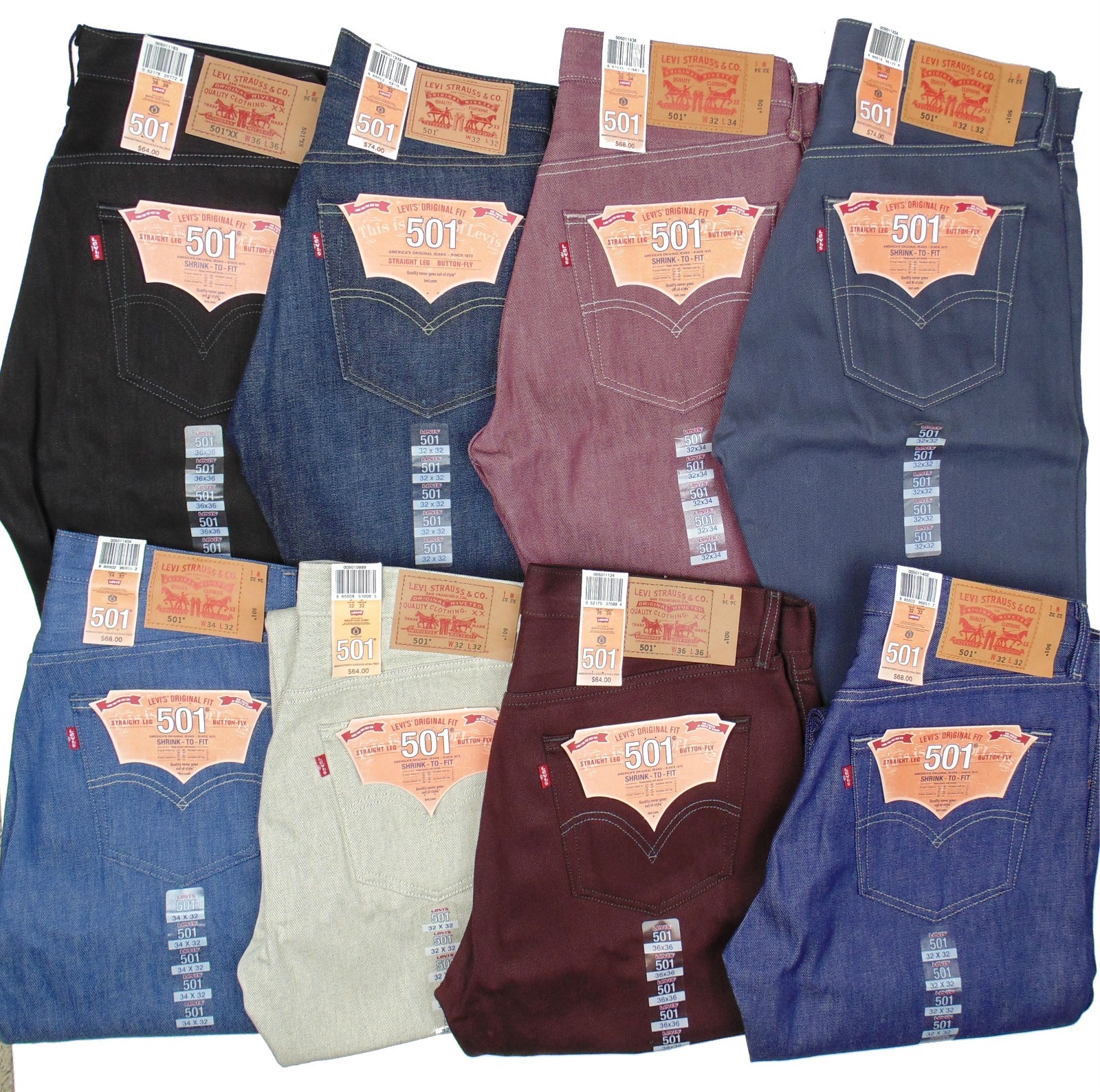 how much do levi's shrink