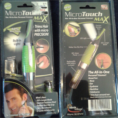 ALL-IN-ONE PERSONAL TRIMMER ''MICRO TOUCH MAX'' (EXCELLENT CONDITION!) -- NR!