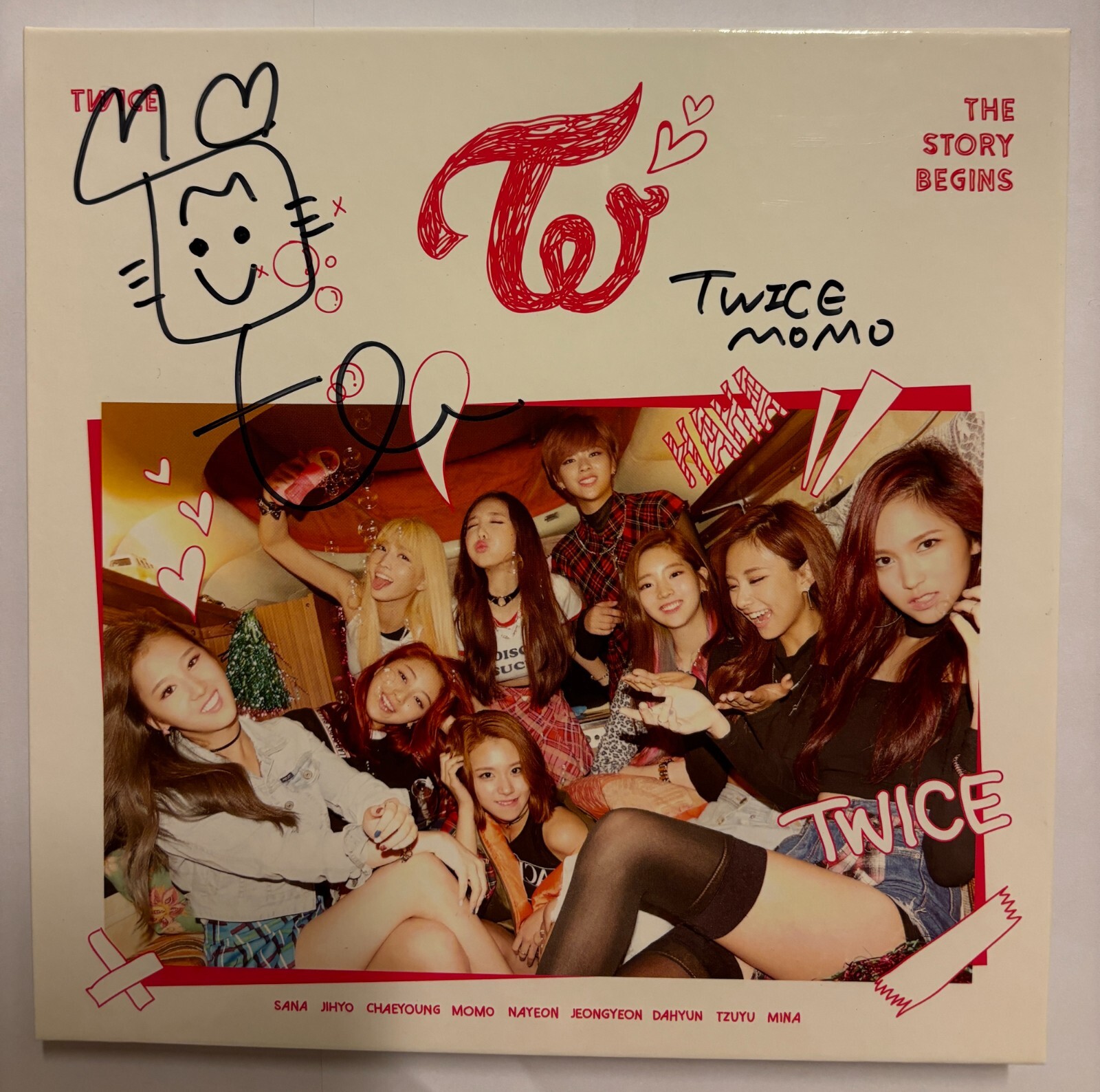 TWICE THE STORY BEGINS サイン入りアルバム TWICE [THE STORY BEGINS] NAYEON Autographed Signed Album