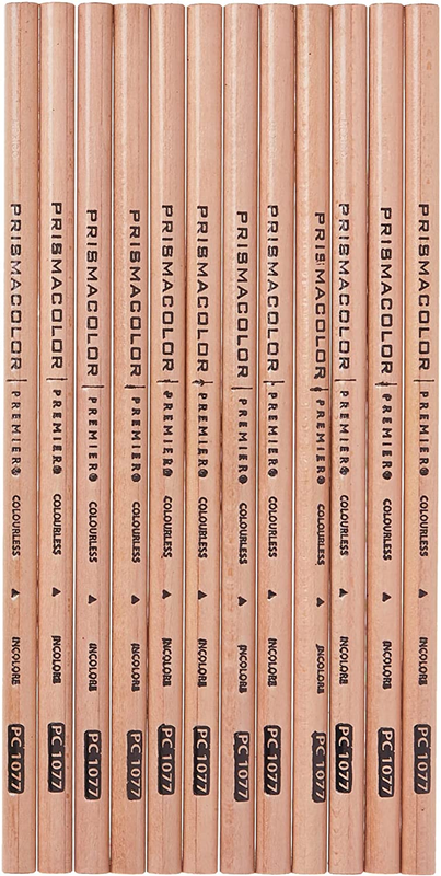 Prismacolor Colorless Blender Pencils, 12-Pack - Artistic Blending Tools for Vib