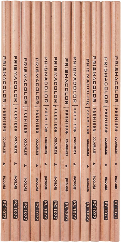 Prismacolor Colorless Blender Pencils, 12-Pack - Artistic Blending Tools for Vib