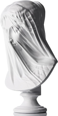 13'' Veiled Lady Bust Statue Greek Goddess Home Decor Sculpture Sketch Practice