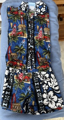 RJC Brand Toddler Hawaiian 2pc Set 3T Shorts&button Up Shirt Woody Wagon Surfer