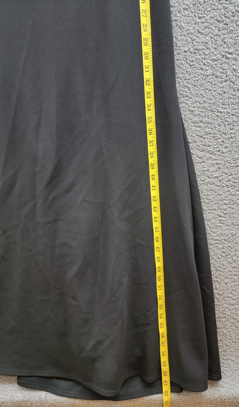 AQUA One-Shoulder Ruffled Gown Women's 6 Black Asymmetric Back Zip Closure - Picture 7 of 15