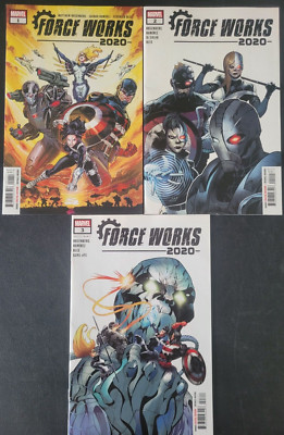 FORCE WORKS 2020 #1 2 3 (2020) MARVEL COMICS USAGENT! WARMACHINE! MOCKINGBIRD!
