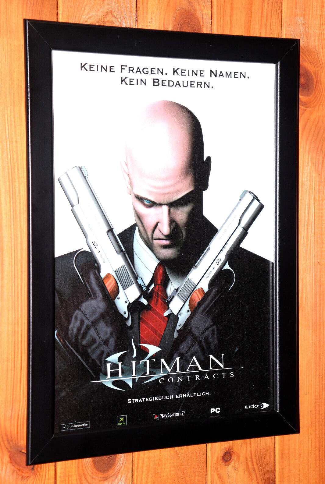 Hitman Contracts PS2 PS3 Xbox Old Rare Promo Poster / Ad
