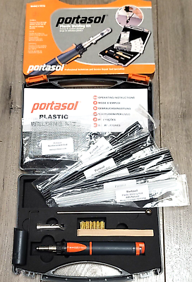 Portasol Pro Piezo 75w Butane Plastic Welding KIT w Electronic