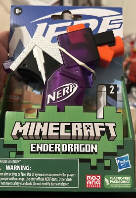 Nerf MicroShots Minecraft Ender Dragon Mini Blaster, Minecraft Dragon Mob ''New''