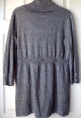 New Oh Baby By Motherhood Women Cowl Neck Maternity Tunic Sweater Grey Size M