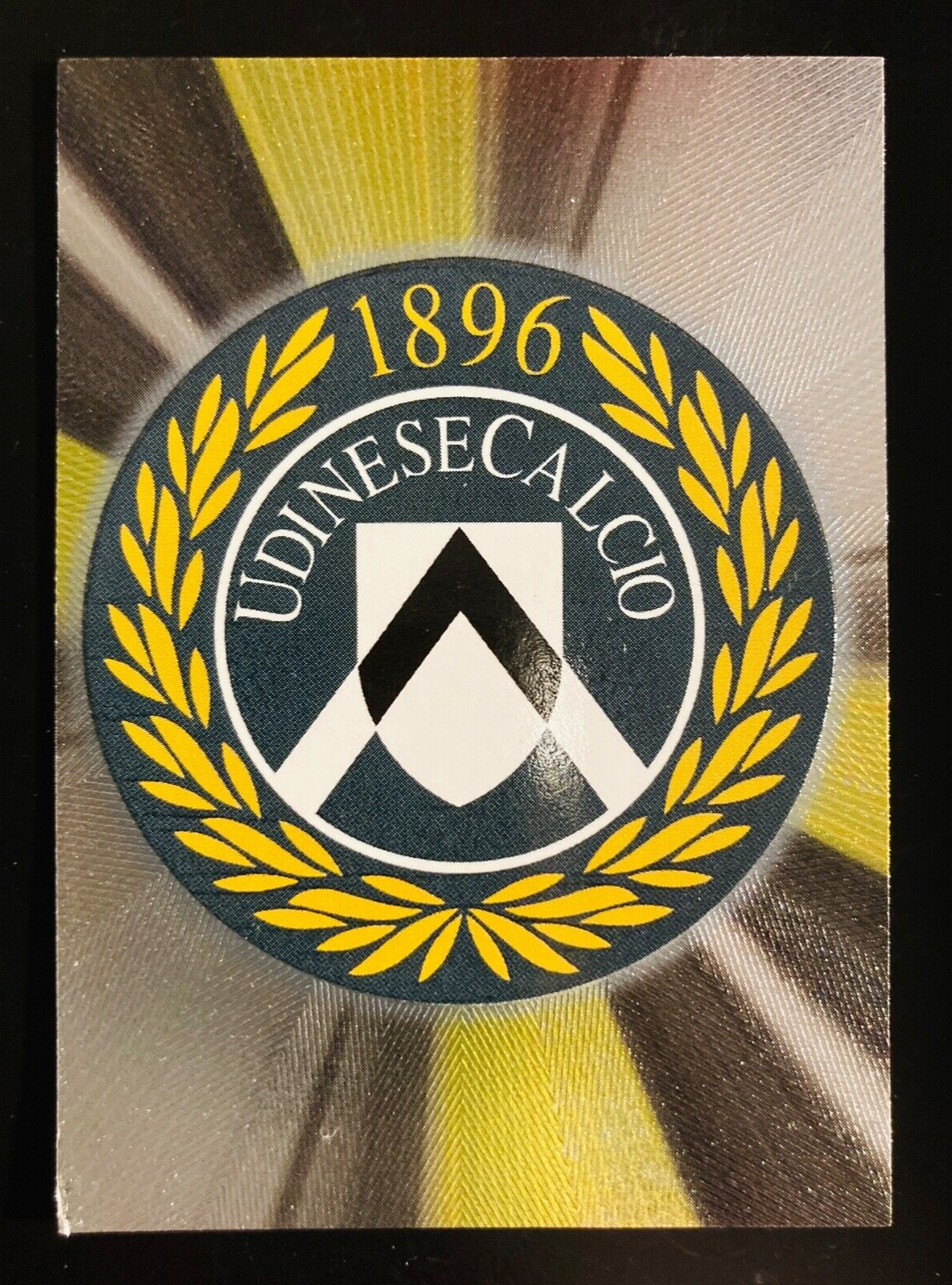 1997-98 Panini Calcio 1998 # 26 Udinese Logo Team Badge foil