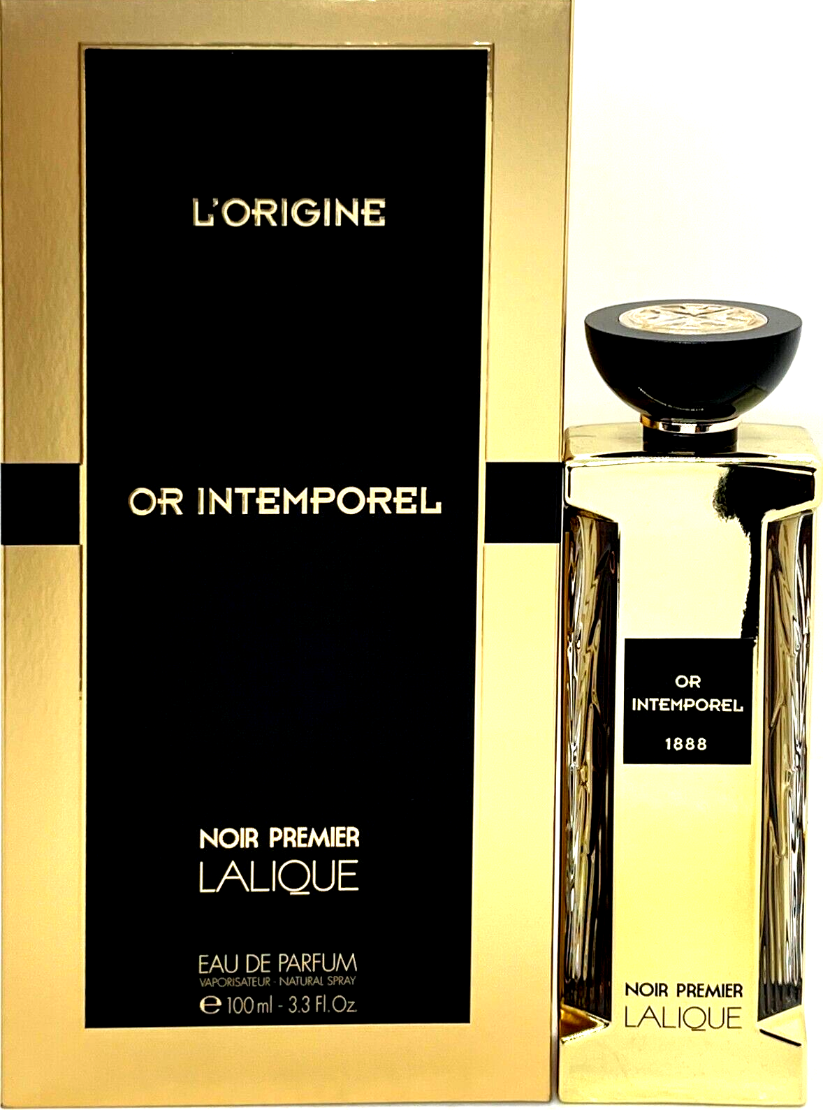 LALIQUE L'ORIGINE OR INTEMPOREL EAU DE PARFUM SPRAY UNISEX 3.3 Oz