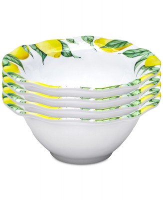 Q Squared Limonata 4-Pc. Melamine 6.5  Cereal Bowl Set