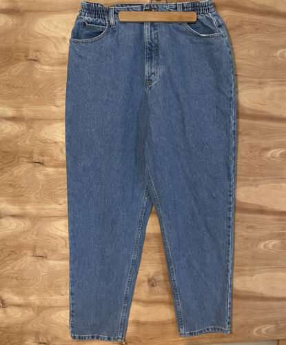 Vintage 90s LL Bean Jeans 16 X 29 Blue High Waist Mom Relaxed ...