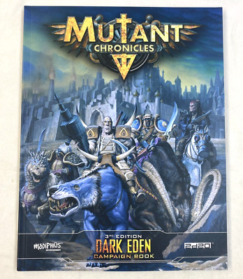 Mutant Chronicles 3e Dark Eden Campaign Book RPG Paperback Modiphius 50018 EX