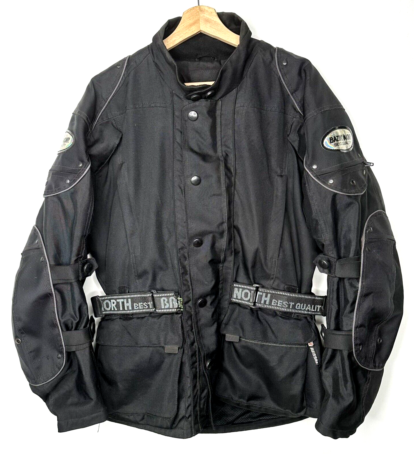 ★美品★ THOUSAND MILE BEACH JACKET VTG 1000 Island 25 NY Anniversary Windbreaker Jacket Black