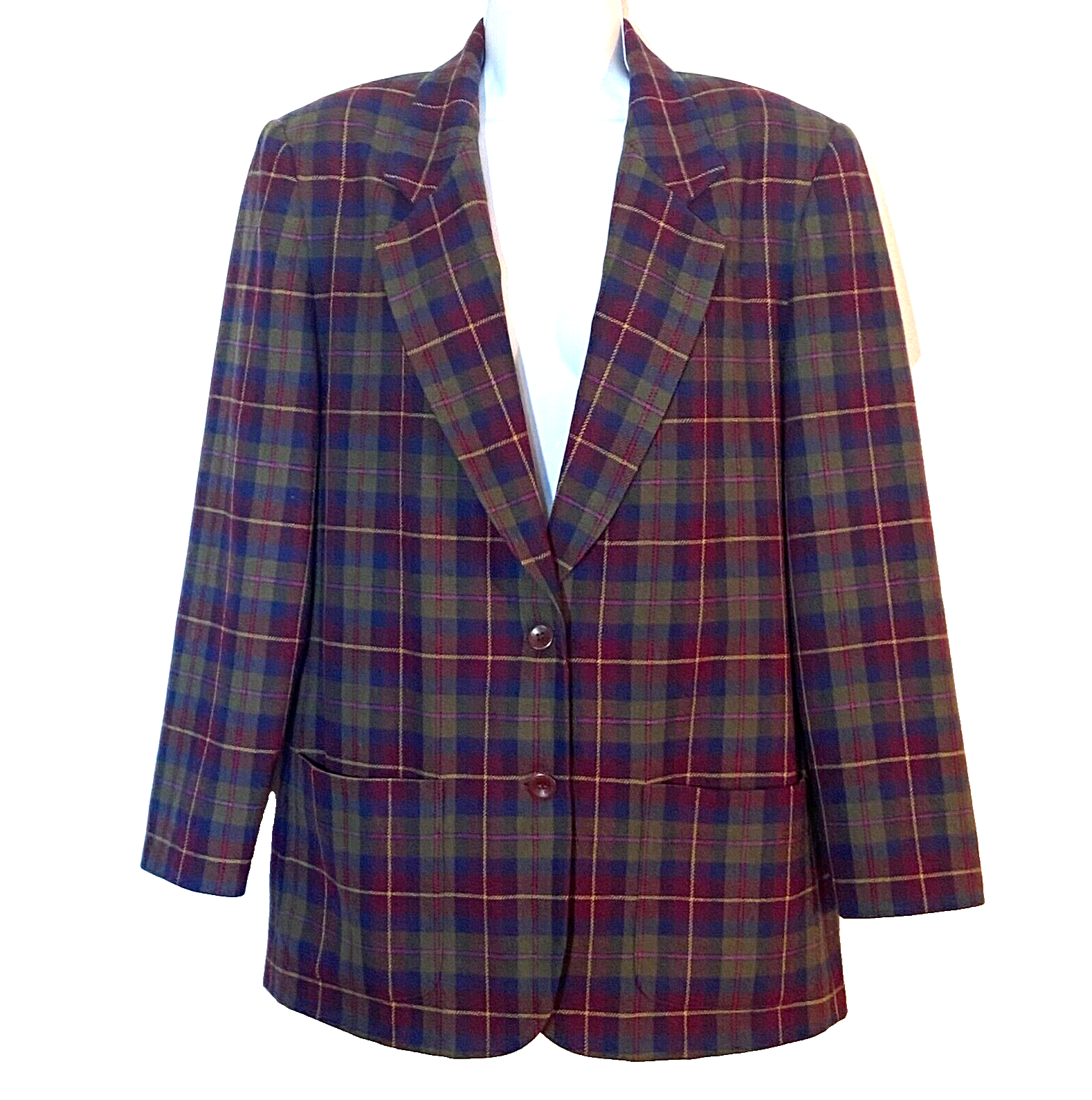 Vintage PENDLETON Knockabouts 10 Plaid 100% Virgin Wool