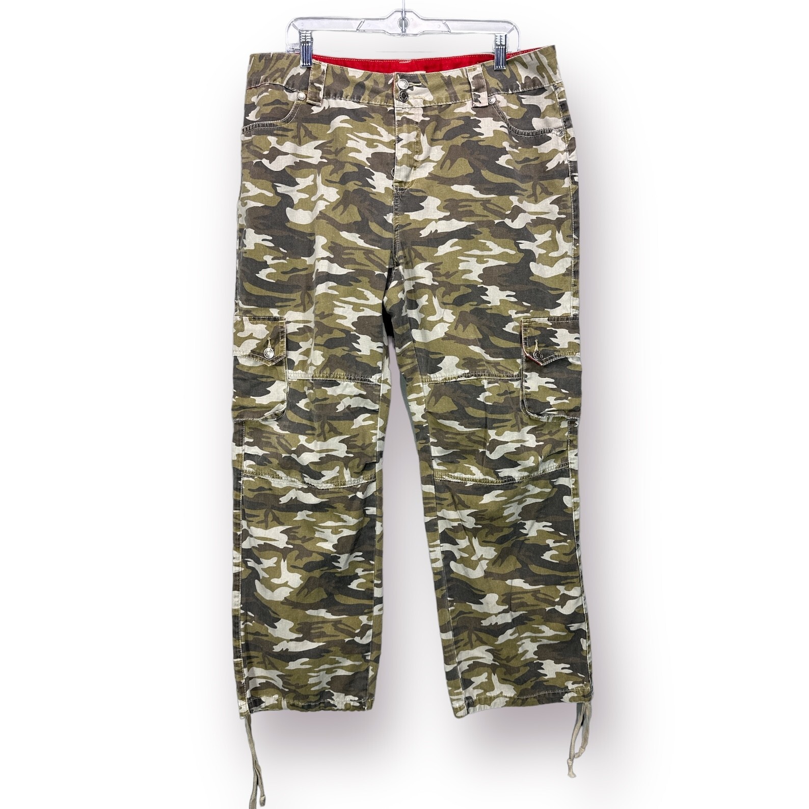 Vintage Y2K 90s Plus Size 18W Camo Baggy Wide Leg Low Rise