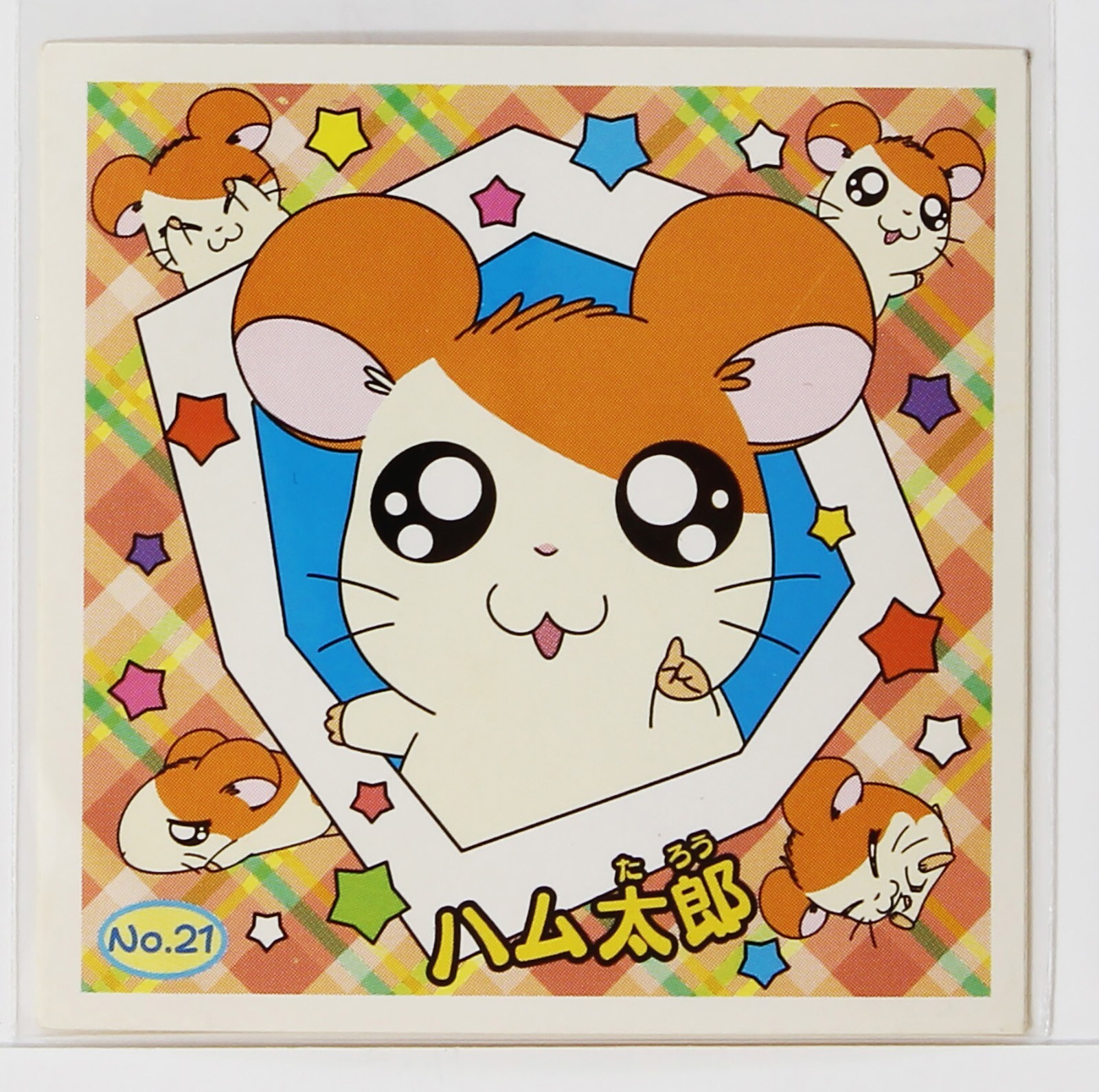 Hamtaro Mini Seal Sticker No.21 Hamutaro Hamster Japanese