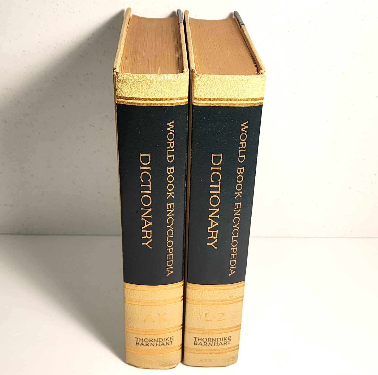 VTG 1966 The World Book Dictionary Encyclopedia Set Of 2 A-K