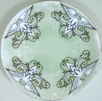 Vintage Angel Cherub Plate Art Nouveau Reinhold Schlegelmilch Tillowitz Germany