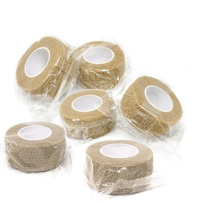 12-Rolls Self Adhesive Bandage Wrap, Vet Tape, Medical Tape (2 In x 5 Yds)