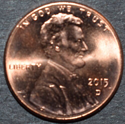 2015 D Brilliant Uncirculated Lincoln Shield Cent (Gem BU from new roll)
