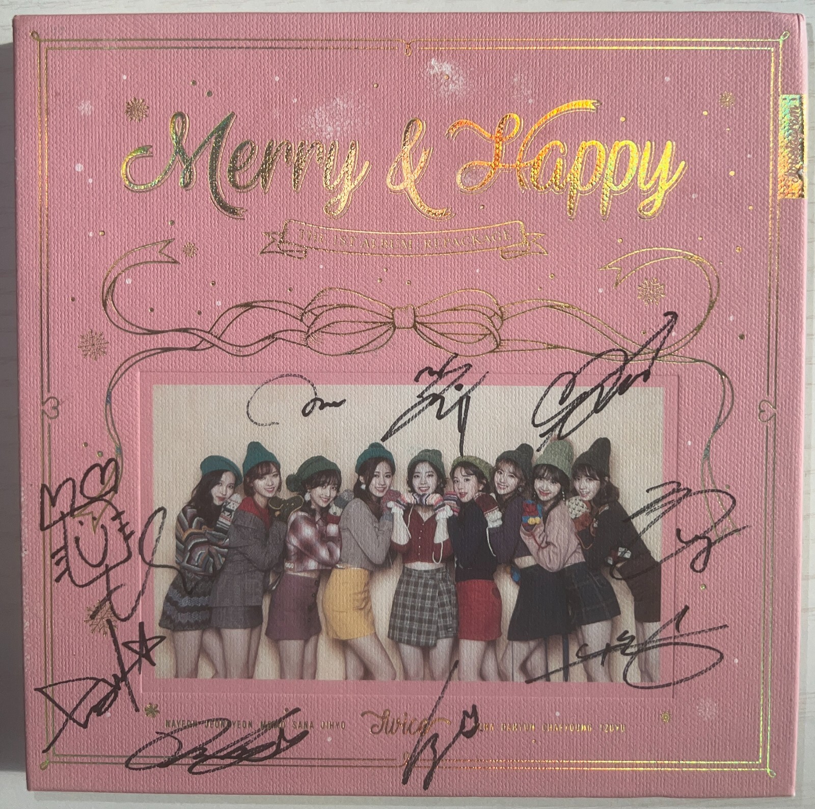TWICEモノグラフ Merry&amp;Happy 楽天市場】TWICE トゥワイス Merry & Happy 1st Album Repackage