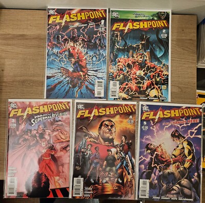 Flashpoint # 1-5 (2011) Complete Mini Series   1st Thomas Wayne Batman