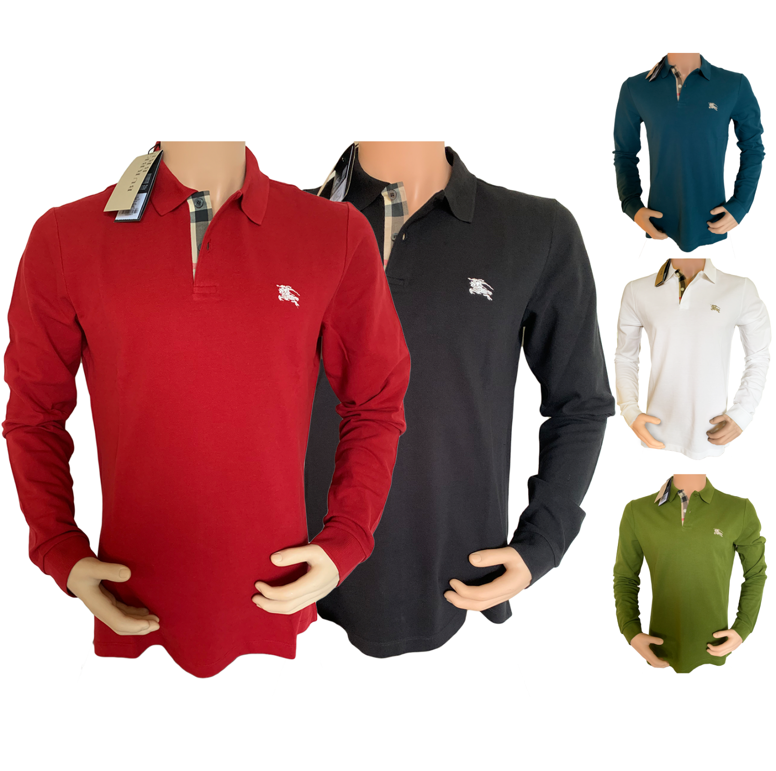 burberry pique polo mens