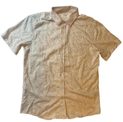 Julian & Mark Men s Short Sleeve Button Up Shirt White Sz Small New Without Tags