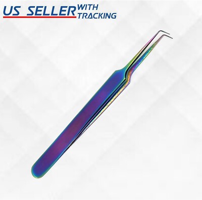 Professional Sharp Tweezers Pointed Tip | Stainless Steel, Fine Tip Needle