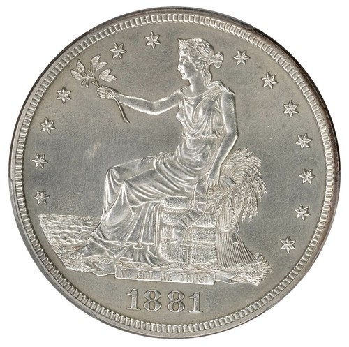 1881 T$1 Trade Dollar - PCGS Genuine UNC Details