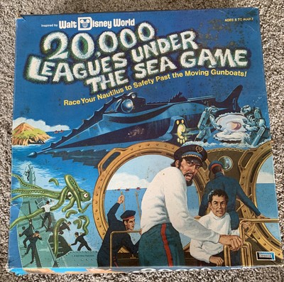 Vintage 20,000  Leagues Under the Sea Board Game 1975 #8332 Disney