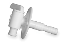 Dual Size Barbed Drain Valve for freshwater tanks - RV - Camper - Motorhome