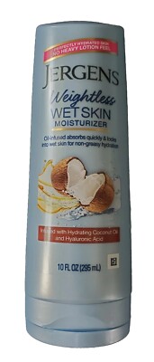 JERGENS Wet Skin Moisturizer Refreshing Coconut Oil Body Lotion 10 oz NEW